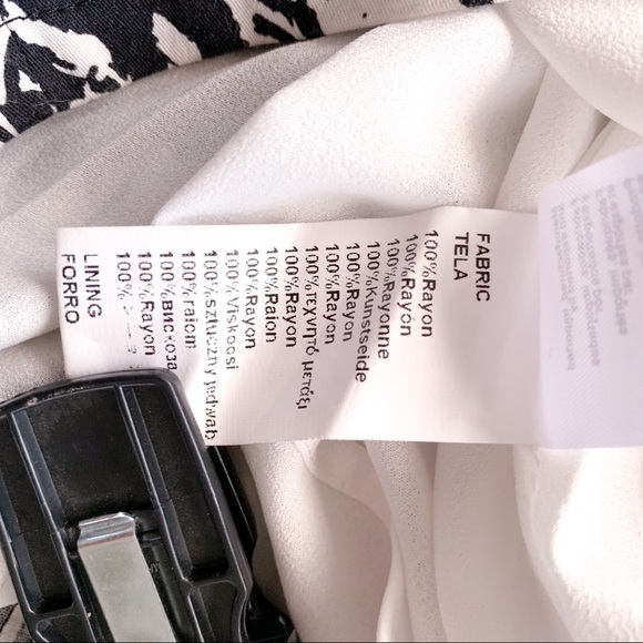 Kling Mini Dress floral print white and black Size 2 - Picture 9 of 15